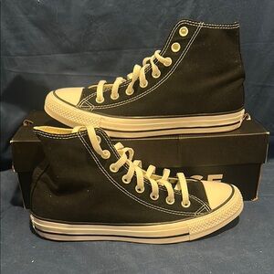 Converse- ALL STAR HI, BLACK, 5.5 women QS